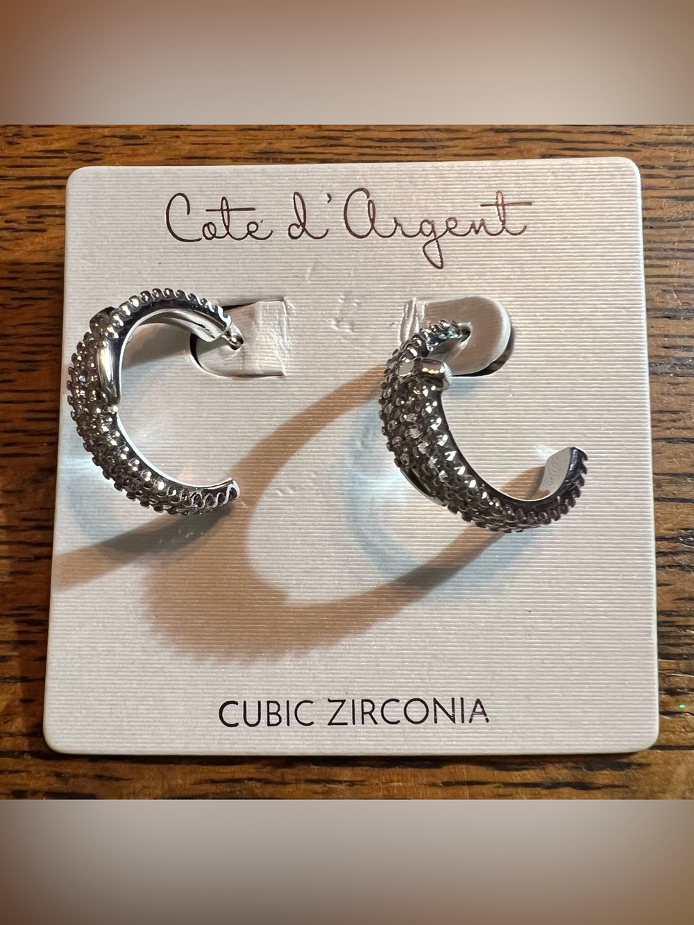 Cate D’ Argent Silver Cuff Earrings